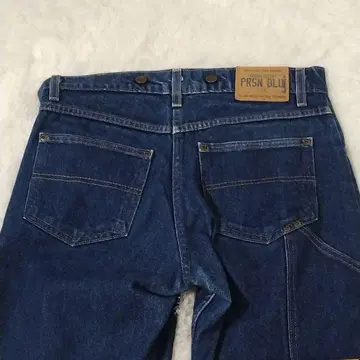 새상품급 프리즌 블루스 서스펜더 버튼 페인터 데님 W31