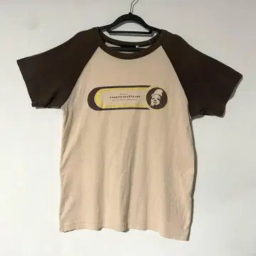 00's nonnative 프린트 래글런 T 셔츠 투톤