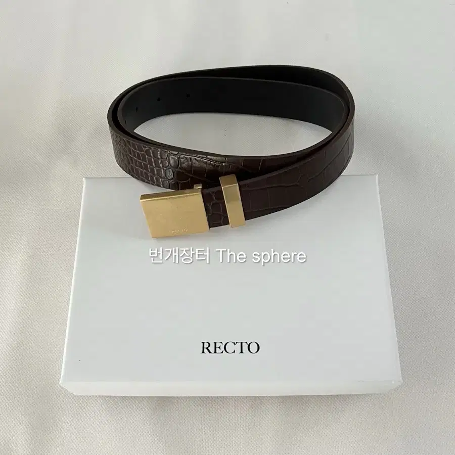 RECTO | 렉토 Recto 24FW Daddy Buckle Belt Brown #렉토,#렉토