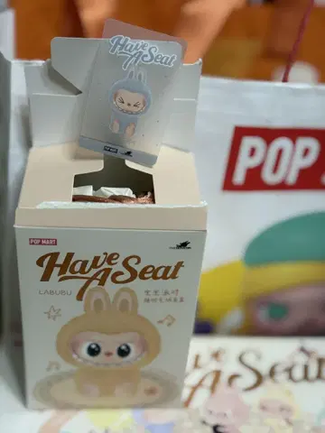 POP MART Have A Seat LABUBU 봉제 인형 HEHE