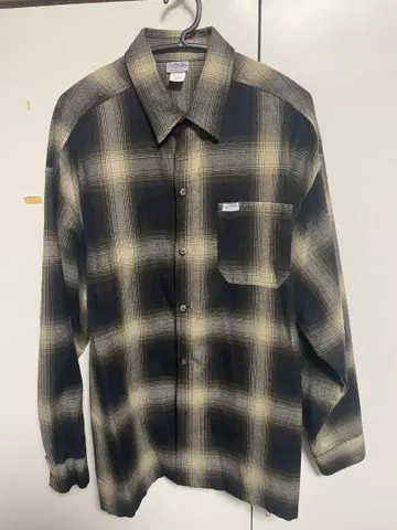 Cali Pro 긴팔 셔츠 XL 블랙과 베이지 체크
