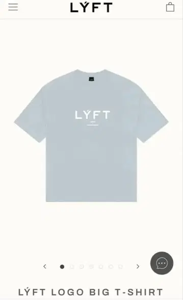 LYFT 티셔츠 블루 M 사이즈