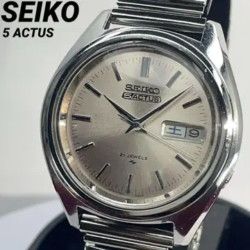 1974년제 방품 새상품 세이코 5 ACTUS 자동 감기 일본제 손목시계