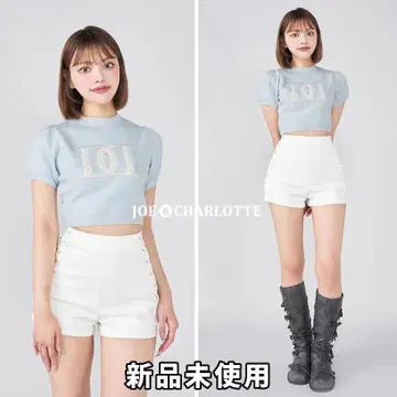 다리치 darich 백 오픈 아플리케 니트 탑 색스