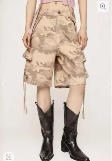 SLY POCKET WIDE HALF PT 하프 팬츠 카모플라주