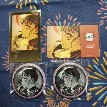 귀멸의 칼날 무한성 편 다이닝 복권 캔뱃지 폴라로이드 츠유리 카나오