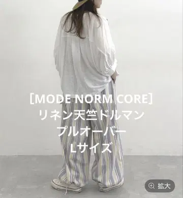 니코앤드 MODE NORM CORE 린넨 천축 돌먼 풀오버 L 사이즈