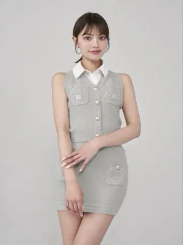 darich 다리치 스티치 DD 로고 니트 셋업