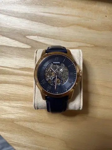 FOSSIL 오토매틱 시계 골드/네이비