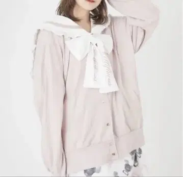 앙크루즈 세일러 후드티 핑크