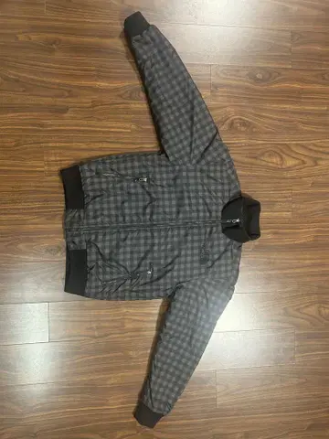 THE NORTH FACE 그레이 체크 무늬 자켓 M