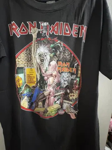 90s iron maiden japan tour 티셔츠 빈티지