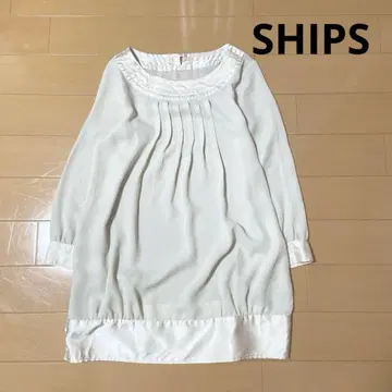 SHIPS 시어 쉬폰 원피스 튜닉 풀오버