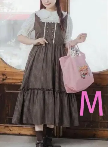 아오키 미사코 시마무라 점퍼 스커트 잔스카 브라운 브라운 M 사이즈