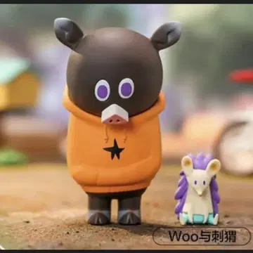 GREEN COW GARDEN 미니 피규어 후드티 Woo