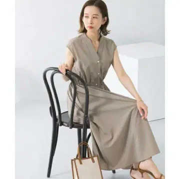 URBAN RESEARCH ROSSO 반팔 원피스 모카