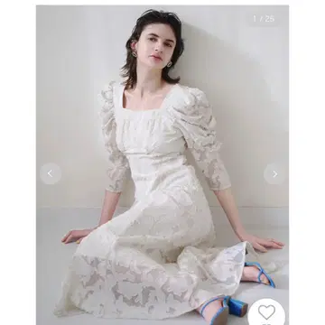 스나이델 snidel 슬리브 볼륨 자카드 원피스 1