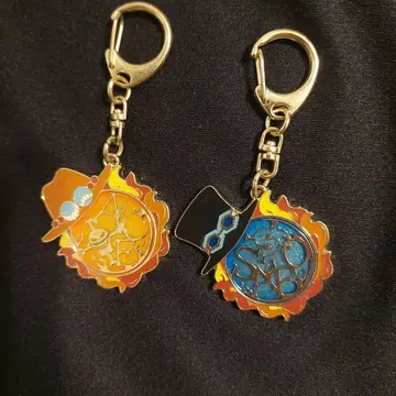 ONEPIECE 심볼 모티브 키링 에이스 사보 2개 세트
