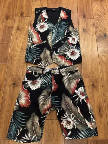 schott 꽃무늬 셋업