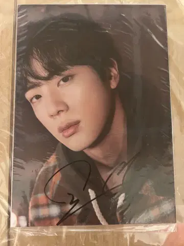 Jin 사인 포함 Cute Wishes 사진