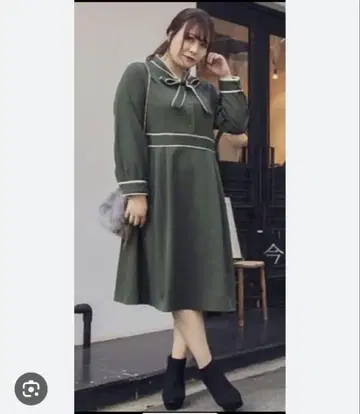 clette 보타이 원피스 4L 빅 사이즈