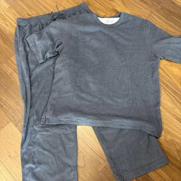 MUJI 신사용 타월 양면 파일 네이비 XL