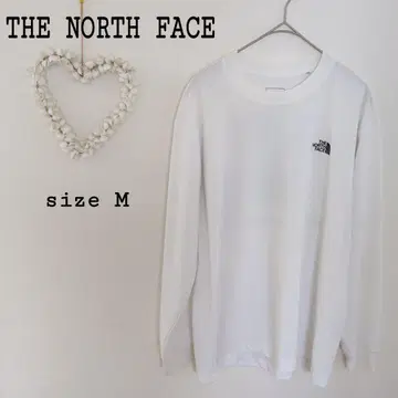THE NORTH FACE 로고 롱 티셔츠 화이트 S NT82035