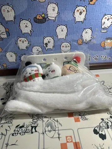 치이카와 해피 홀리데이 나오야스 베드와 연결되는 마스코트 세트