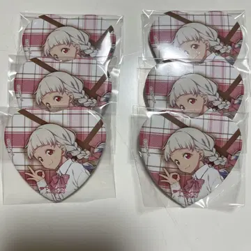 아라시 치사토 발렌타인 캔뱃지 세트