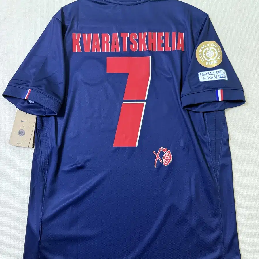新品 25-26 パリ・サンジェルマン KV7 シャツ クヴァラツヘリア New product) 25-26 Paris Saint-Germain Home No.7 Khvicha