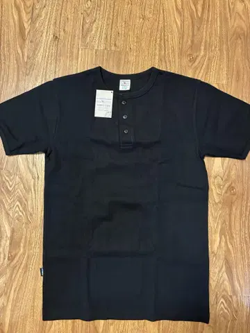 블랙 XL 헨리넥 티셔츠 AVIREX