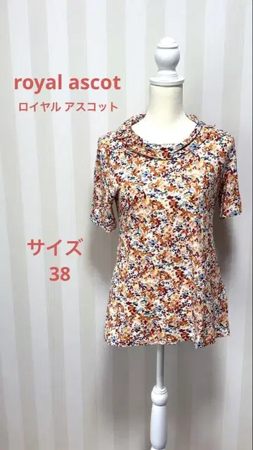 Royal ascot 꽃무늬 반팔 튜닉 멀티 컬러
