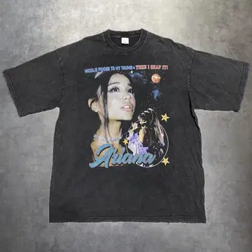 Ariana Grande Black print tee 2XL