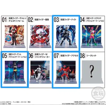 MICRO STATUE COLLECTION 가면라이더 2 3개 세트