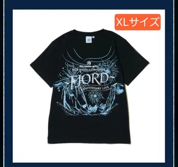 FJORD 글리터 로고 티셔츠 블랙 검정 XL