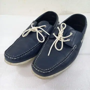 a belvetino 남성용 가죽 신발 27cm 가죽 신발 블루 화이트