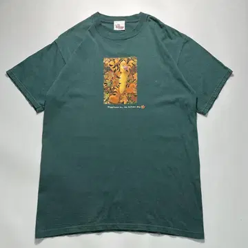 90s 디즈니 빈티지 티셔츠 L 상당 청록색 티거 스토어 6832