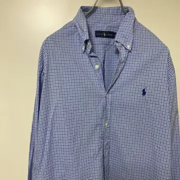Ralph Lauren 긴팔 셔츠 L 블루 계열 체크