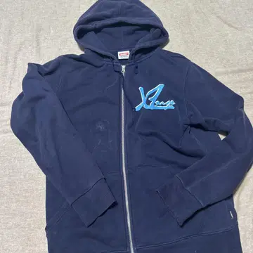 XLARGE 네이비 집업 후드티
