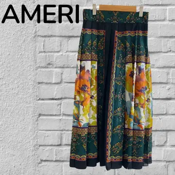AMERI 스카프 패턴 스커트
