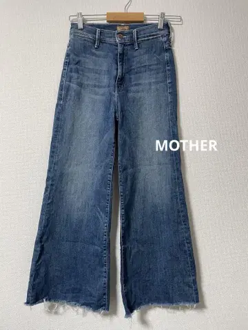 후루타니 유미 씨 착용 MOTHER 플레어 데님 데님 블루