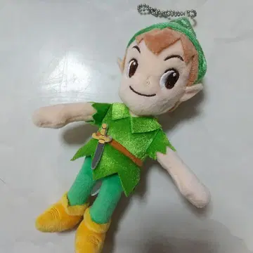 새상품급 디즈니 스토어 피터팬 봉제 인형 키링