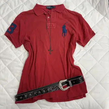 폴로 랄프 로렌 피케 셔츠 빅 포니 블랙 블랙 화이트 y2k