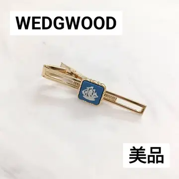 웨지우드 넥타이핀 넥타이핀 파랑 화이트 금 블루 골드 범선
