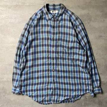 90s 이세이미야케 im product 옴브레 체크 셔츠