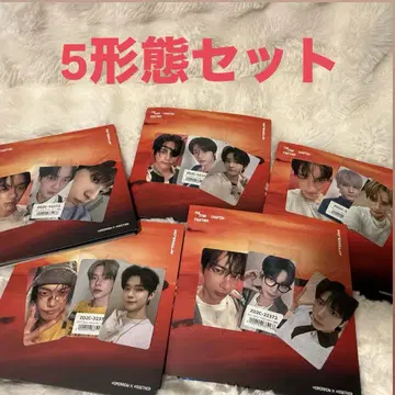TXT AFTERGRLOW 멤버 전원 5형태 세트 트레이딩 카드 포함