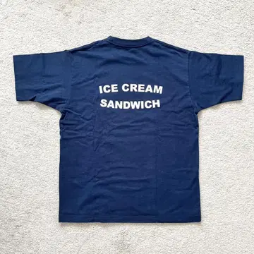 롱 트랙 후즈 티셔츠 ICE CREAM SANDWICH 네이비