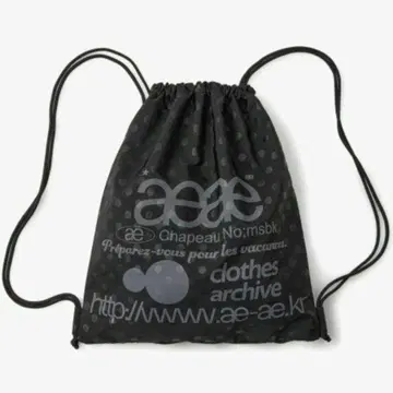 새상품 aeae Web Logo Gym Sack 로고 도트 헬스장 가방