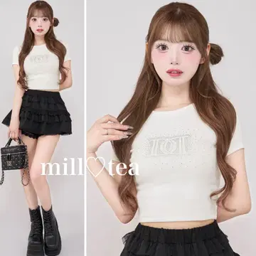 택 포함 새상품 다리치 샤이니 DD 로고 컴팩트 티셔츠 화이트