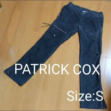 PATRICK COX 다크 블루 카고 팬츠 S 세미틱 디자인
